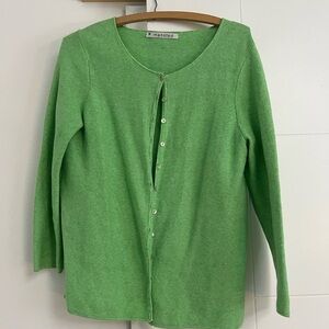 Manstead Green Button-Up Cardigan